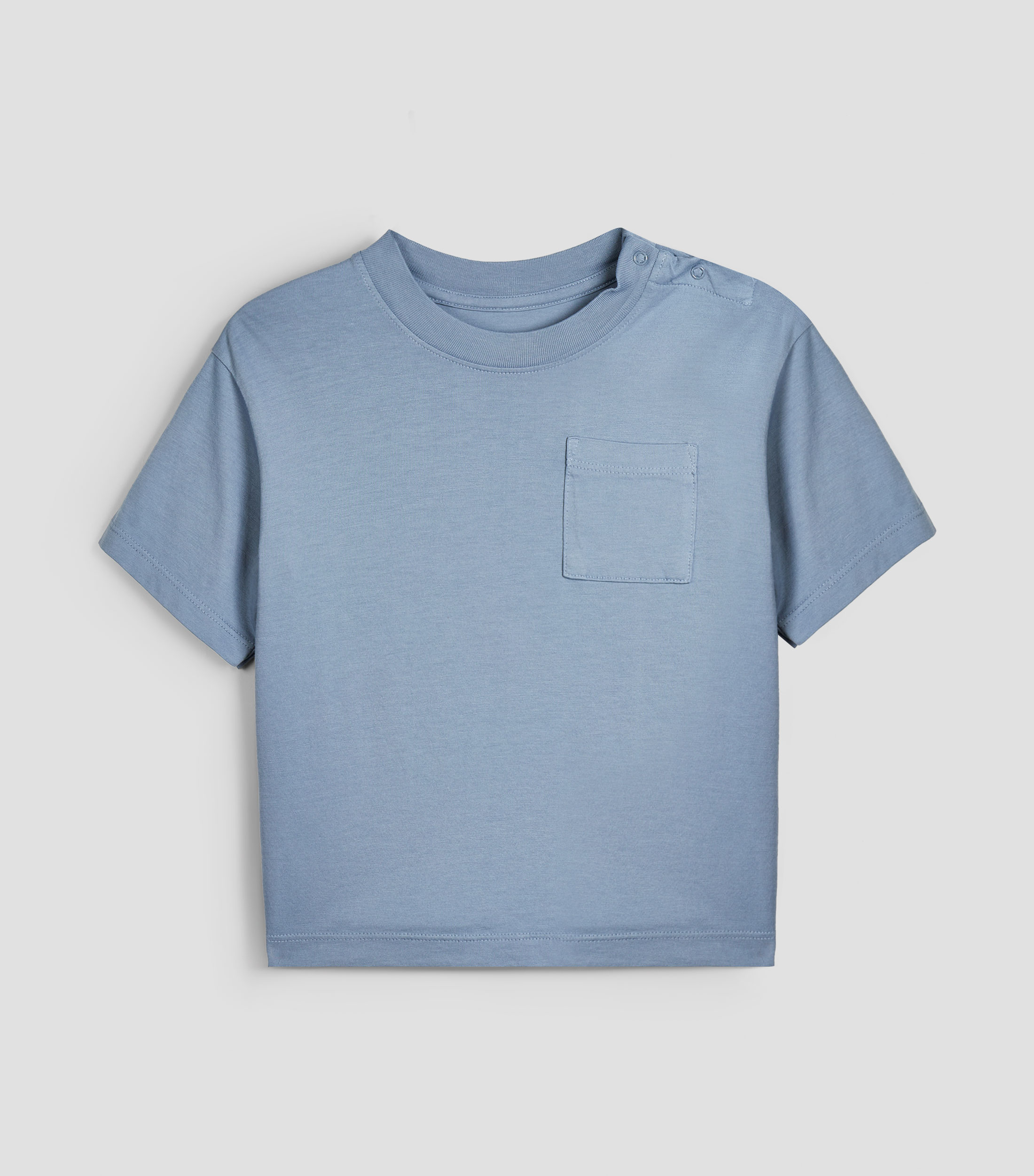 Playera cuello redondo manga corta lisa Bebé
